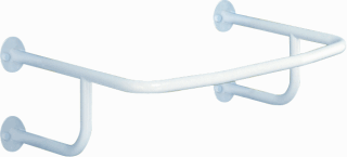 Wastafelbeugel RVS gecoat/wit  (LINIDO)